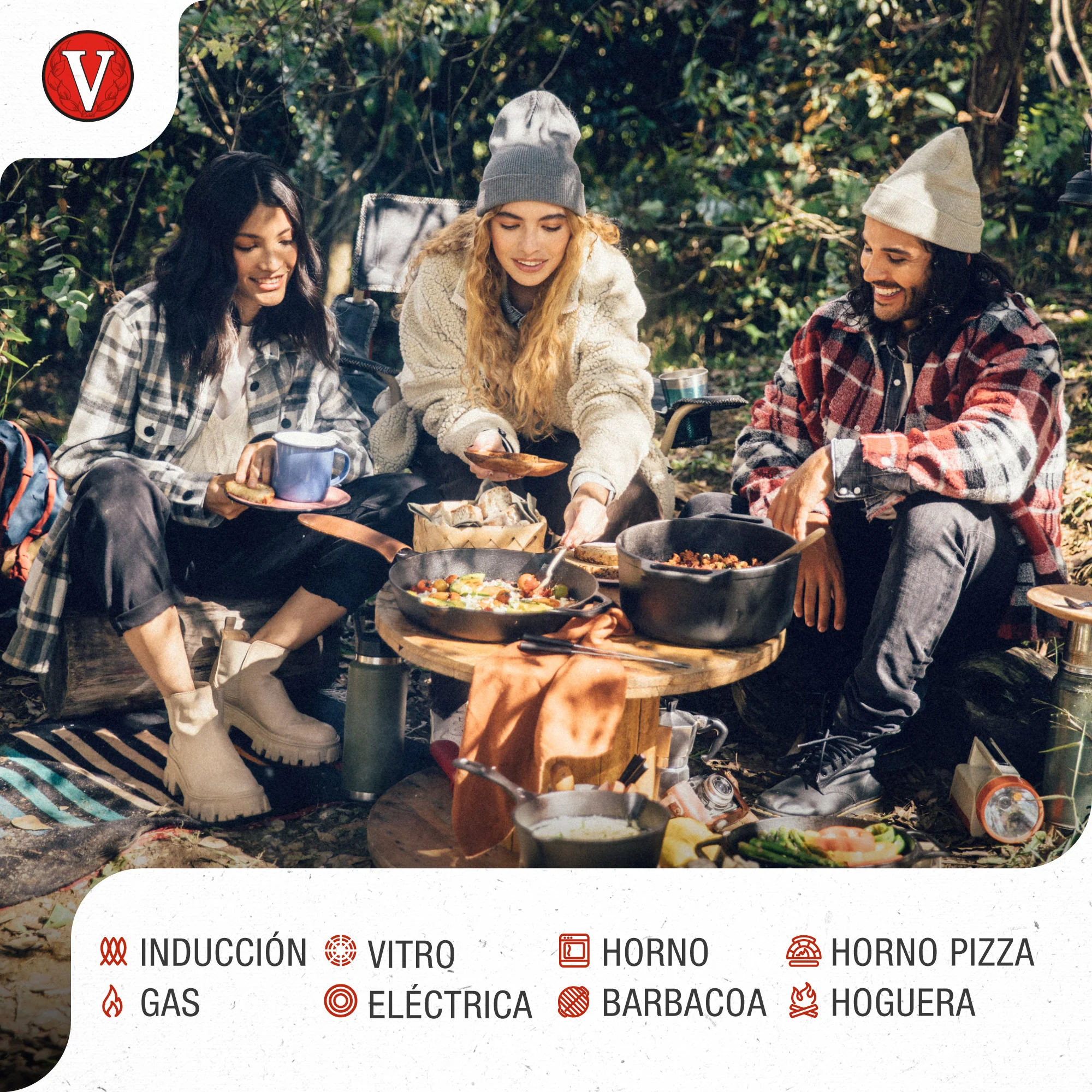 Victoria Plancha Inducción Hierro Fundido Curado, Budare 38cm Pizza, Crepes Para Fuego, Barbacoa, Horno, 34573, Negro - Image 4