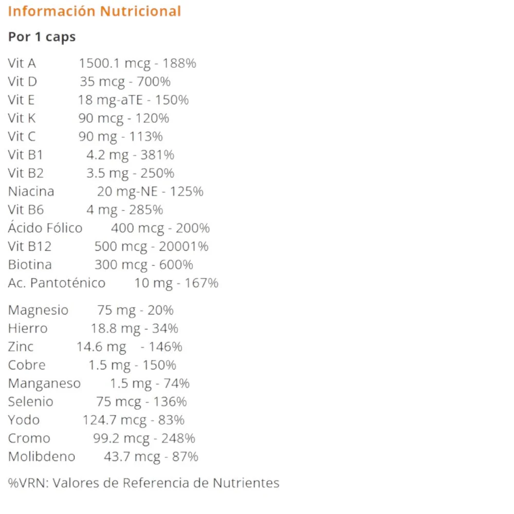 Vitamin + 60 Caps - Image 2