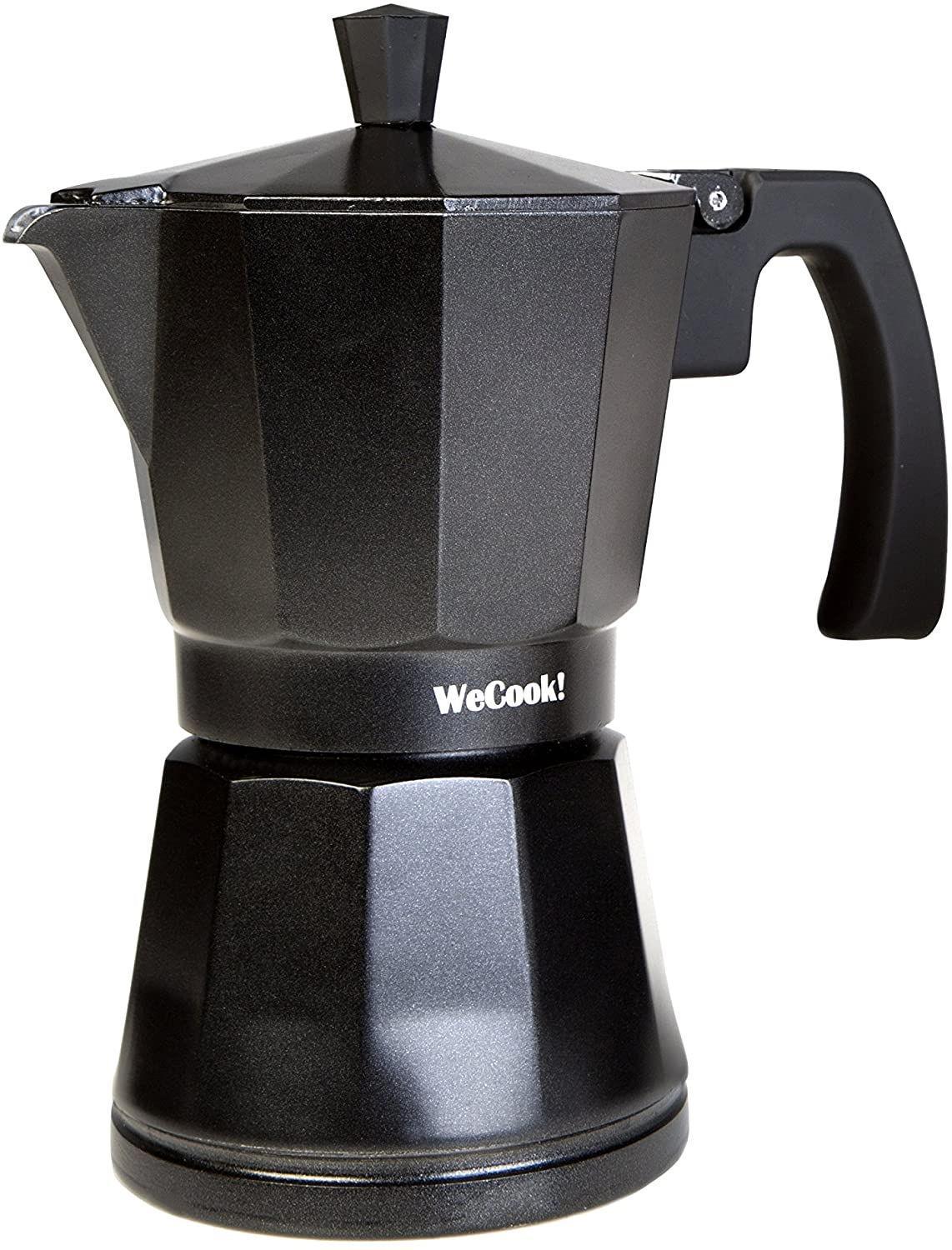 Wecook Cafetera Aluminio Luccia Apta Induccion 9 Tazas 30109