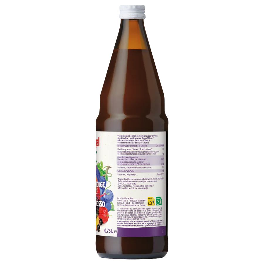 Zumo Multifrutas Frutos Rojos BIO Voelkel 750ml - Image 2