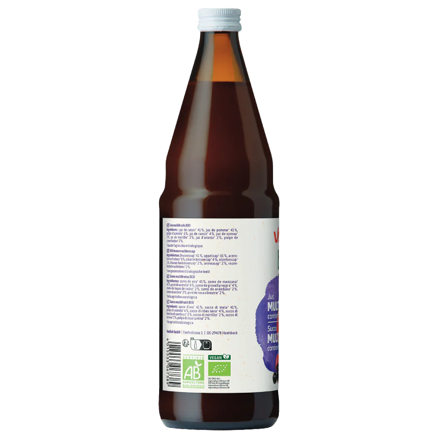 Zumo Multifrutas Frutos Rojos BIO Voelkel 750ml - Image 3