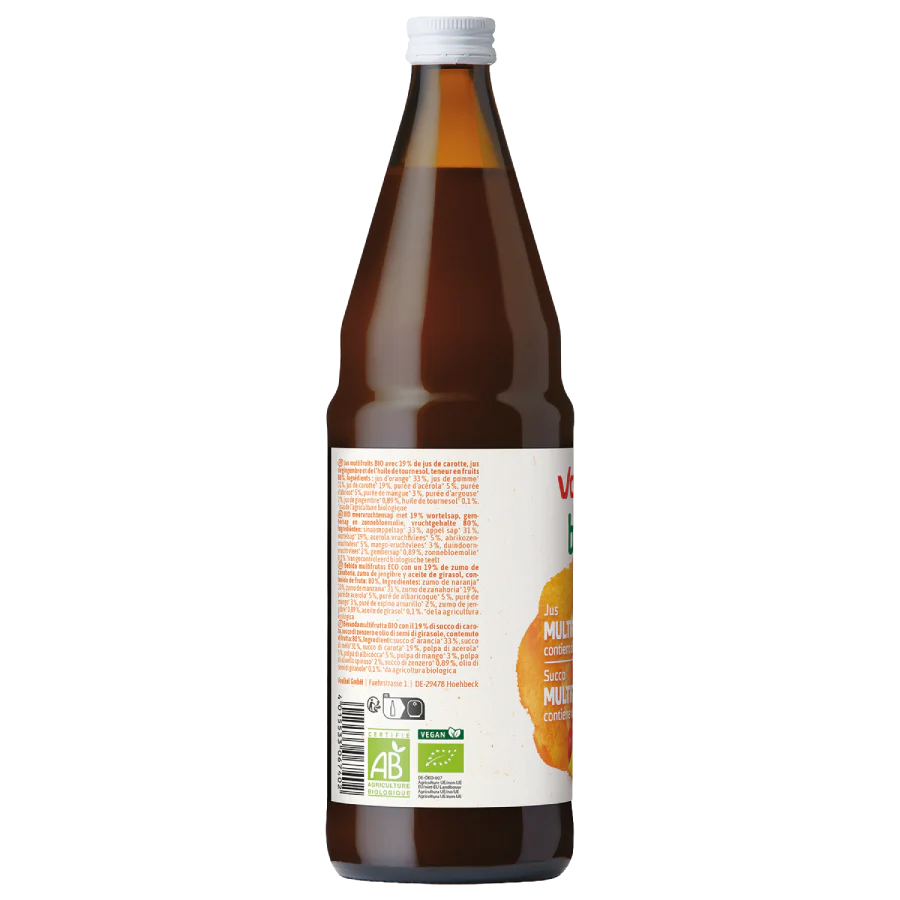 Zumo Multifrutas Vitaminas C y A BIO Voelkel 750ml - Image 2